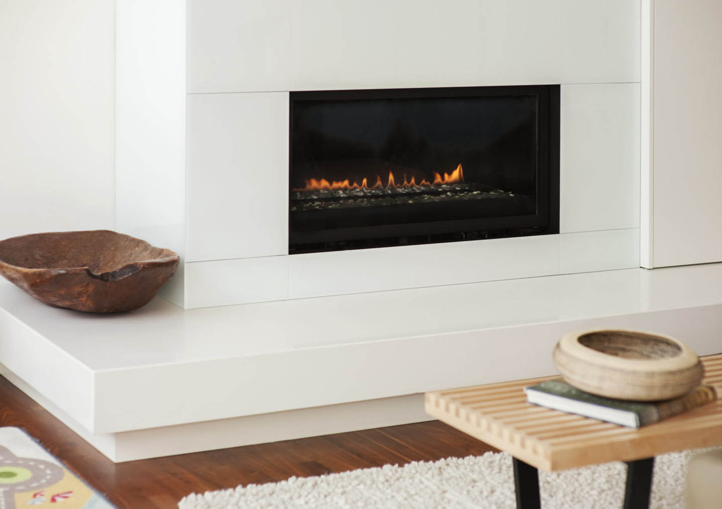Elbow fireplace