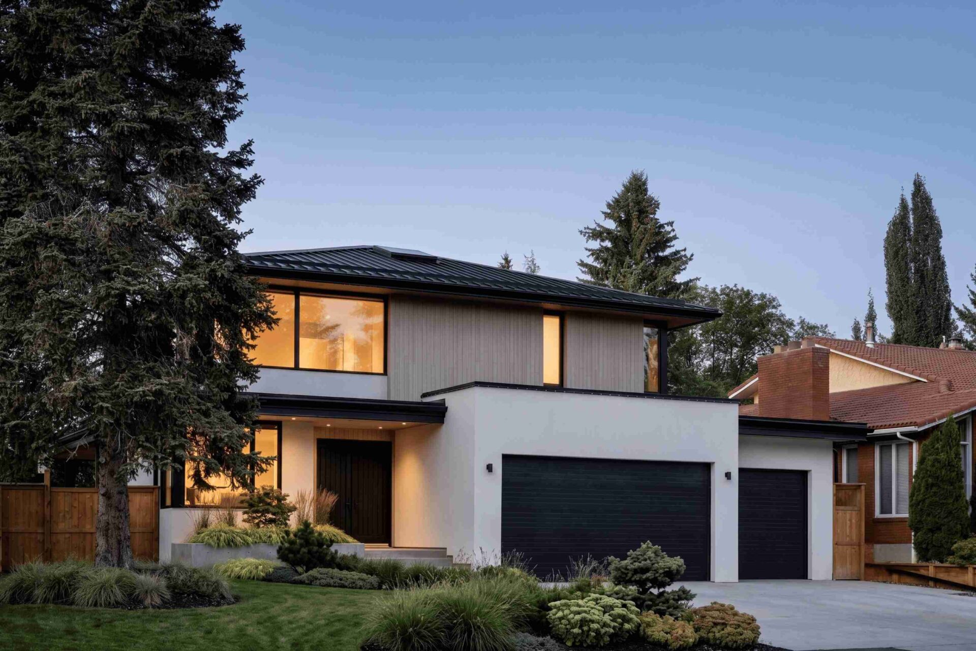 Prairie modern front exterior scaled