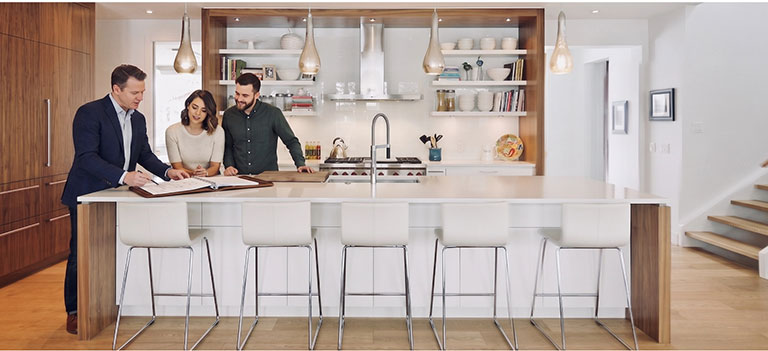 Family kitchen counter sm
